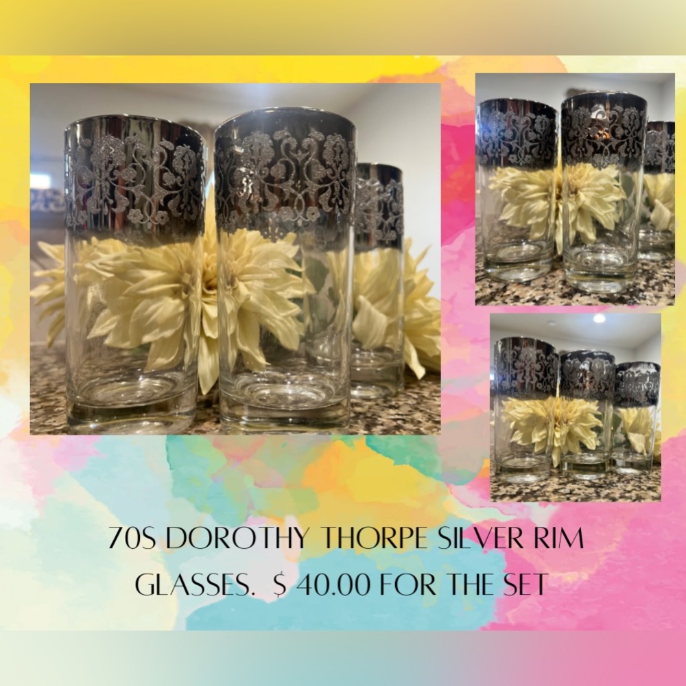 Dorothy Thorpe Vintage Silver Rim Glasses